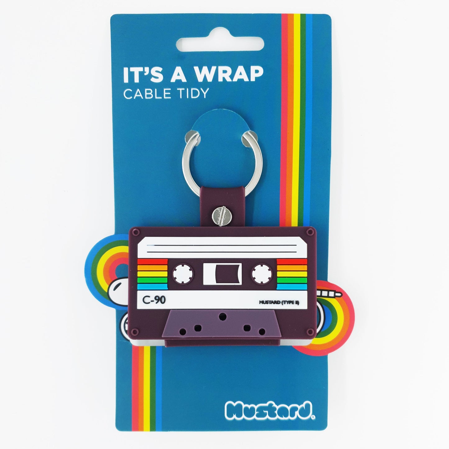 Mustard - Rewind Cassette Cable Tidy Wrap