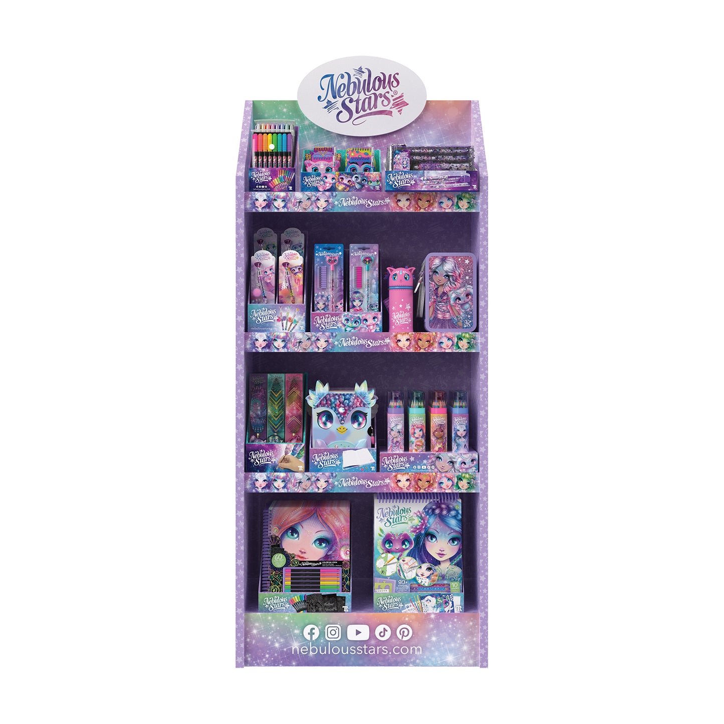 Nebulous Stars Floor Display with Best Sellers