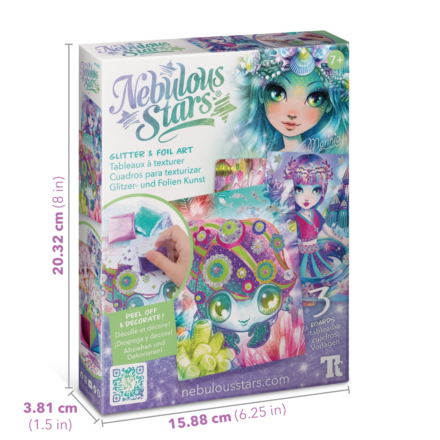 Nebulous Stars - Glitter & Foil Art