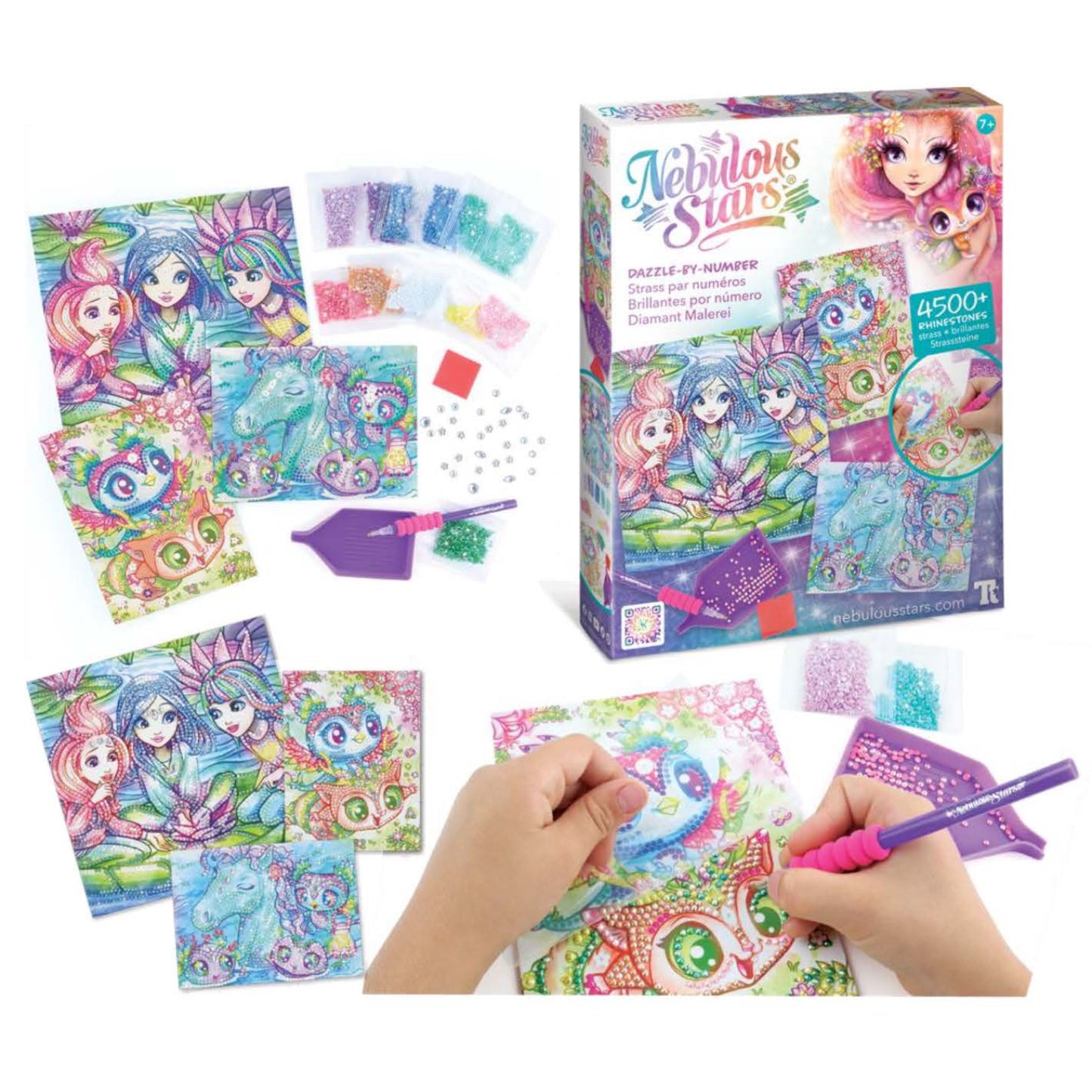 Nebulous Stars - Dazzle-by-Number - Rainbow