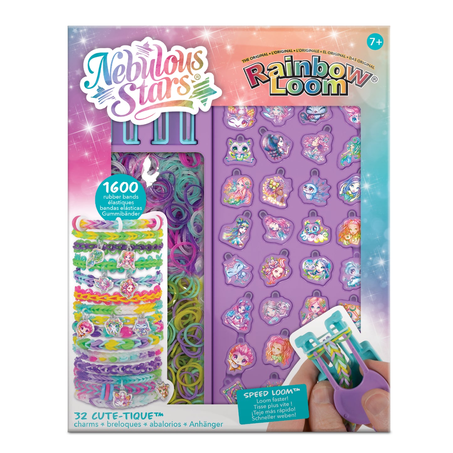 Rainbow Loom - Nebulous Stars Charm Bracelet Set