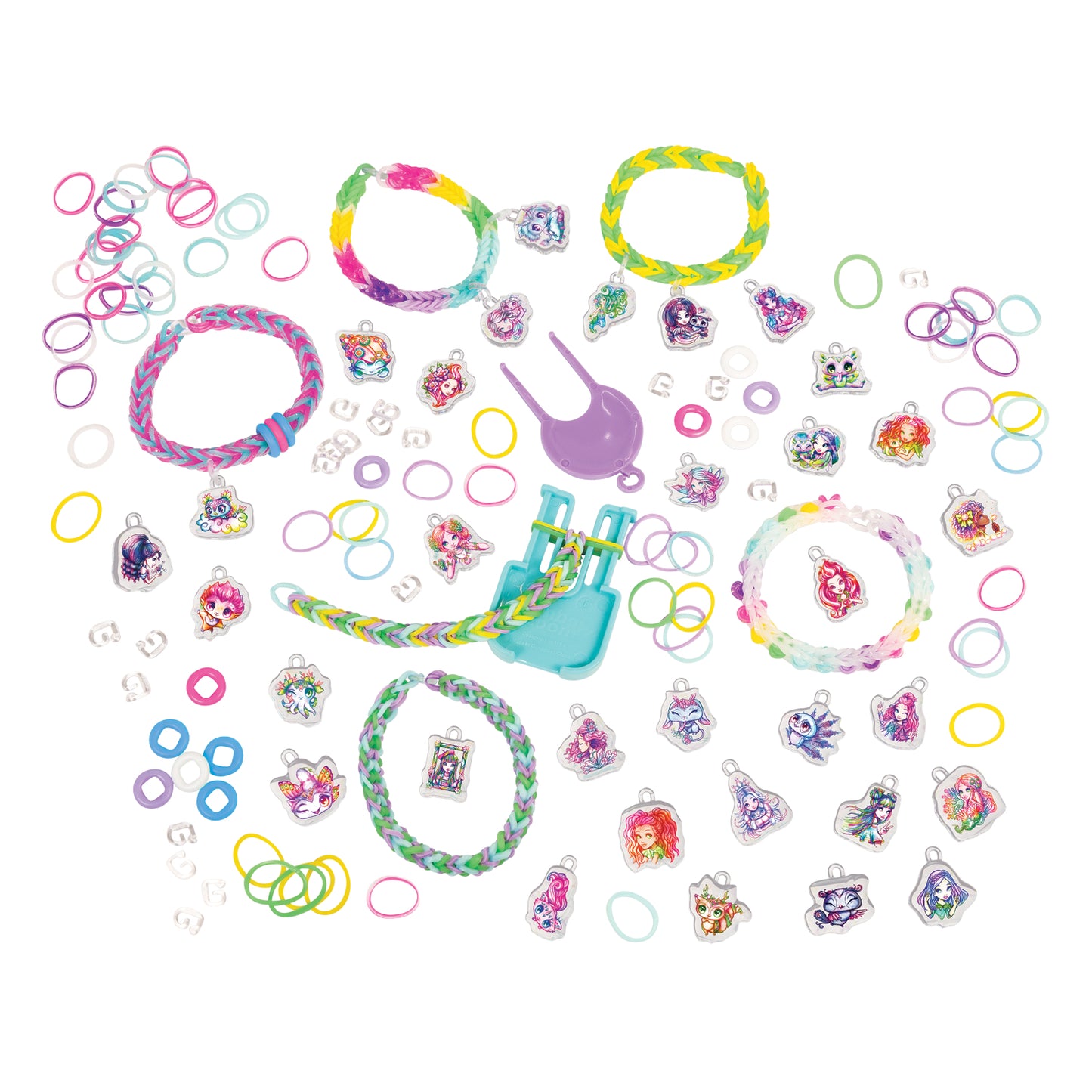 Rainbow Loom - Nebulous Stars Charm Bracelet Set