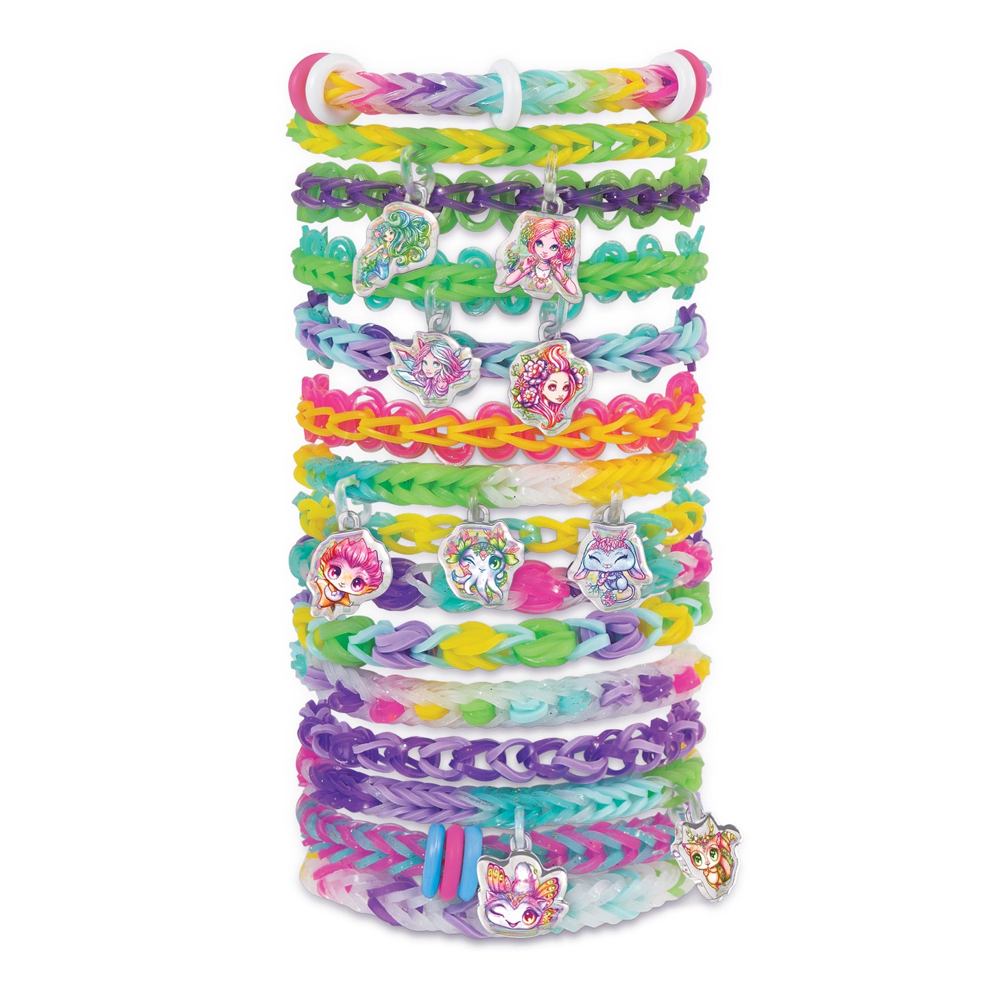 Rainbow Loom - Nebulous Stars Charm Bracelet Set