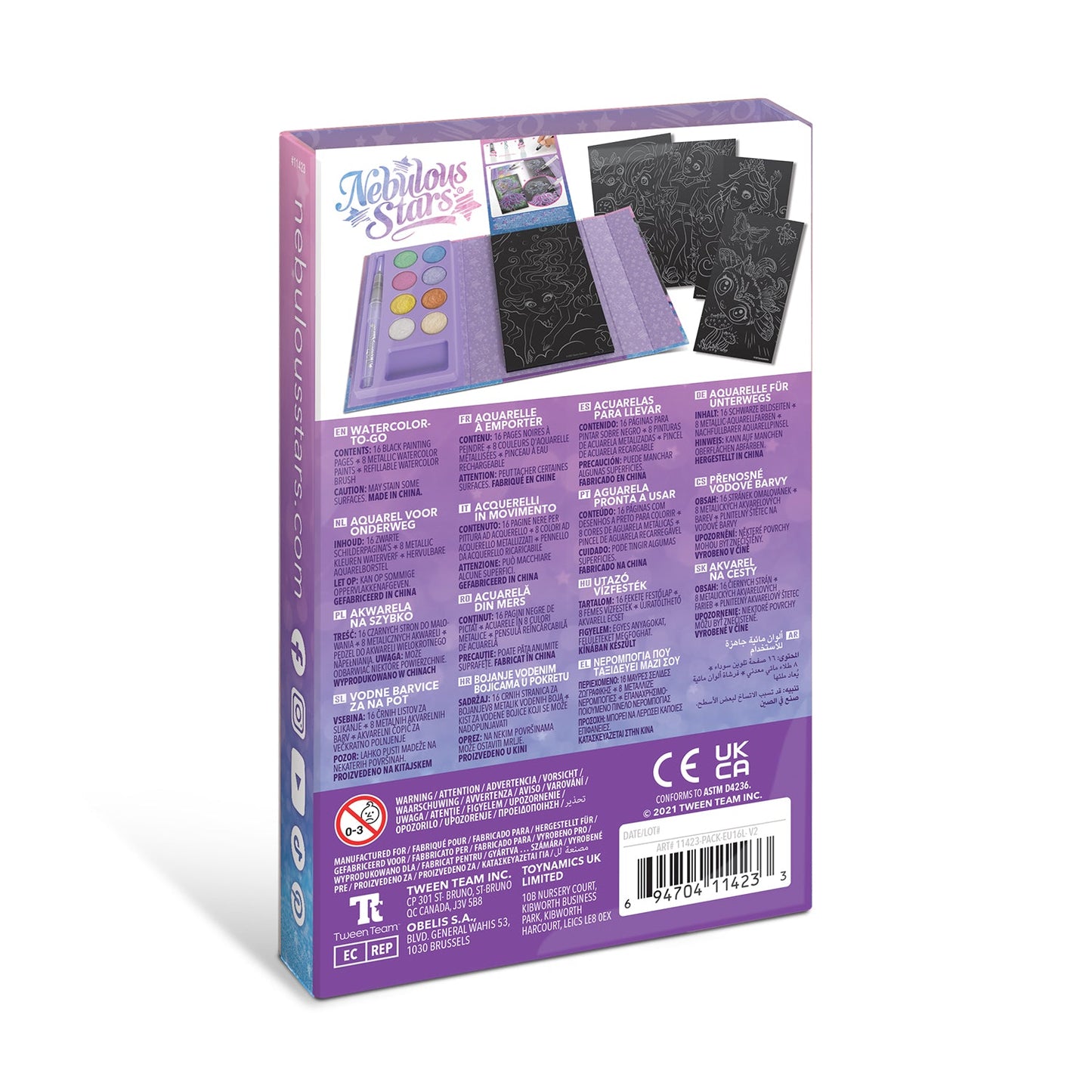 Watercolor-to-Go 16pg Book (Pitch Black)