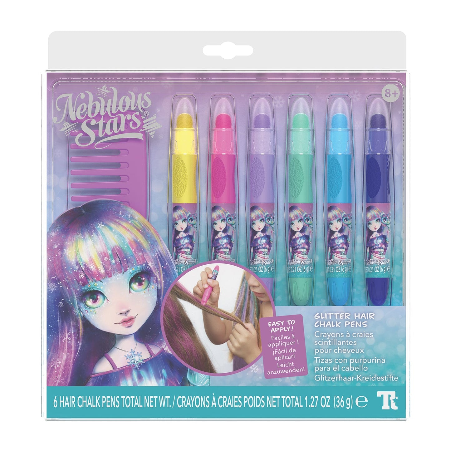Nebulous Stars - Glitter Hair Chalk Pens
