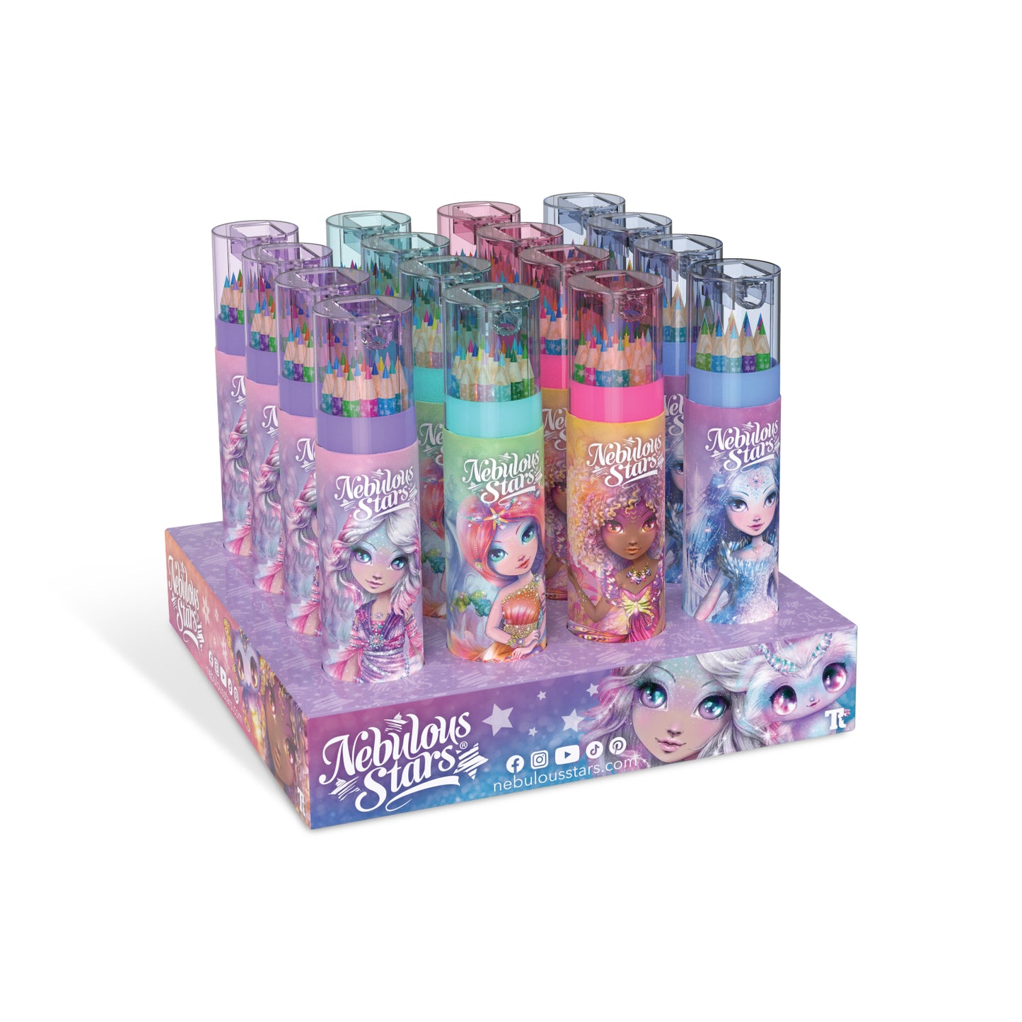 Nebulous Stars - Sketch & Color Pencil Tube