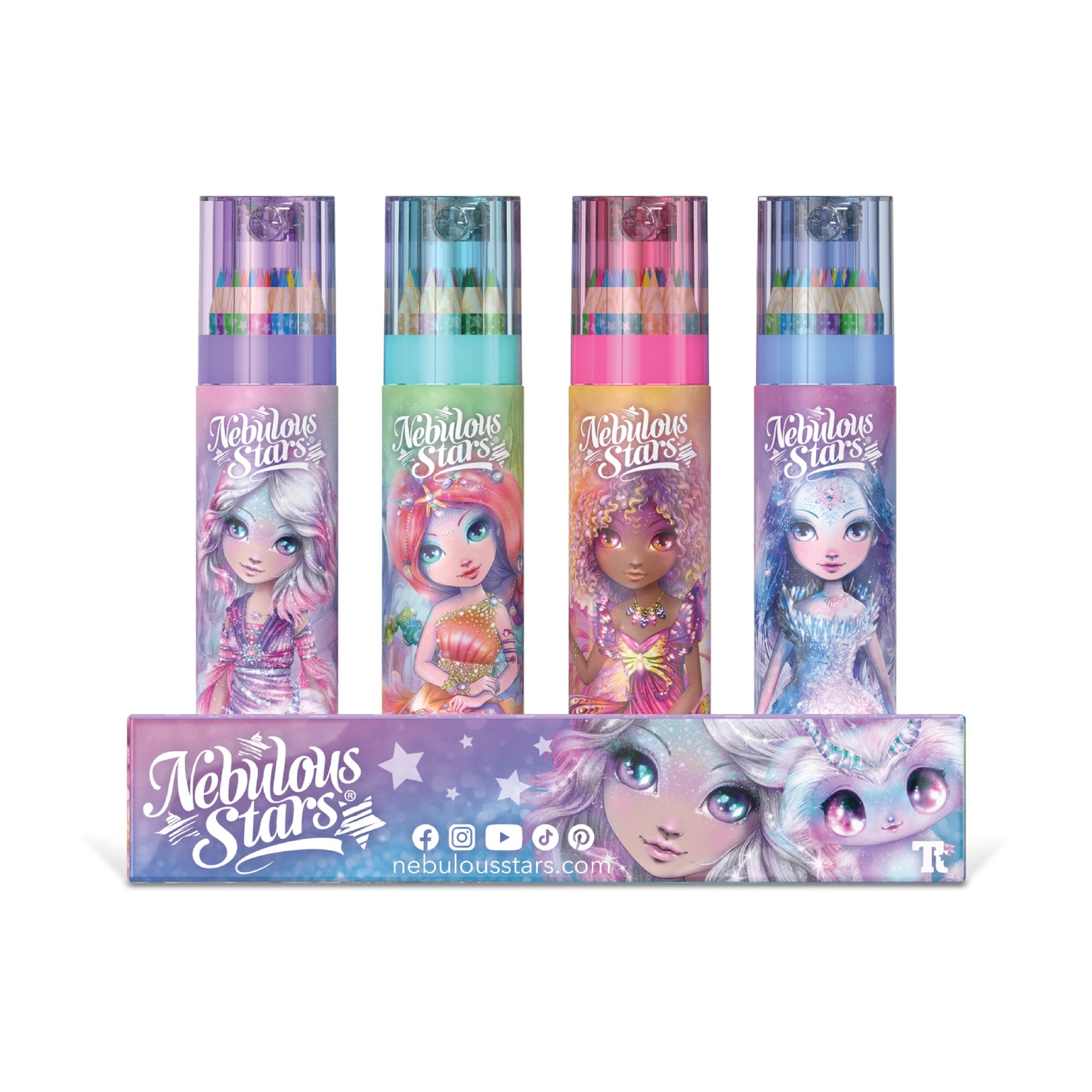 Nebulous Stars - Sketch & Color Pencil Tube