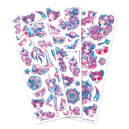 Nebulous Stars - Temporary Tattoo Mini Pad (Assorted)
