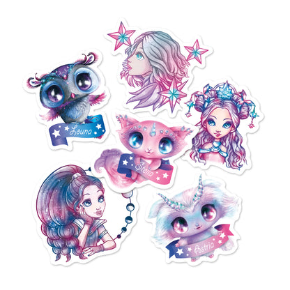 Nebulous Stars - Decorative Vinyl Stickers (Assorted)