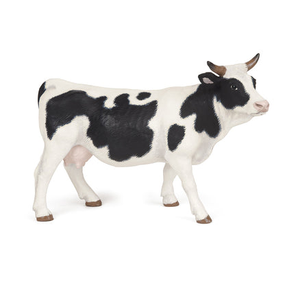 Papo - Black and White Cow Figurine