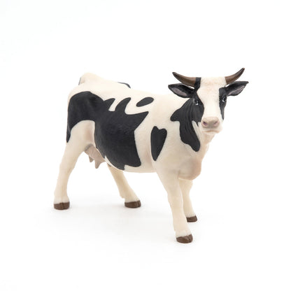 Papo - Black and White Cow Figurine