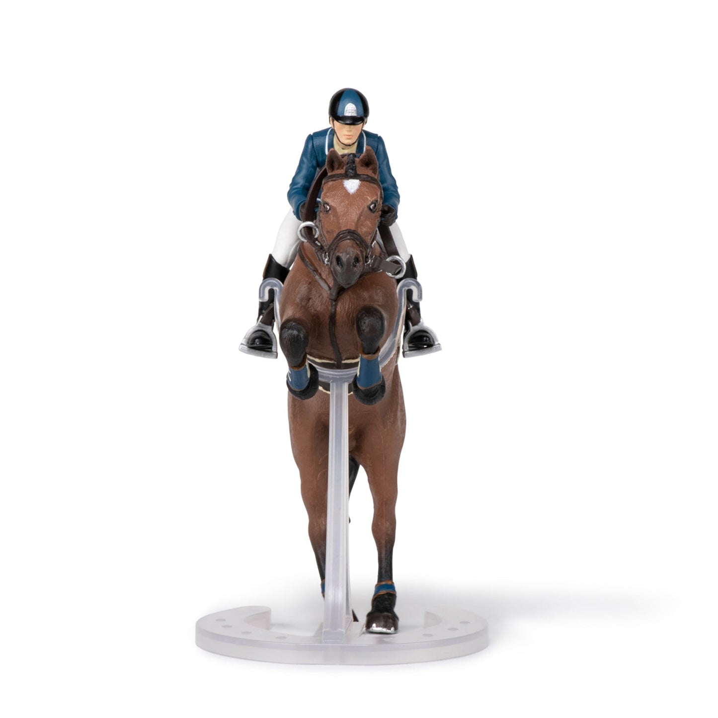 Papo - Jumping Horse and Horseman Figurine