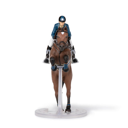 Papo - Jumping Horse and Horseman Figurine
