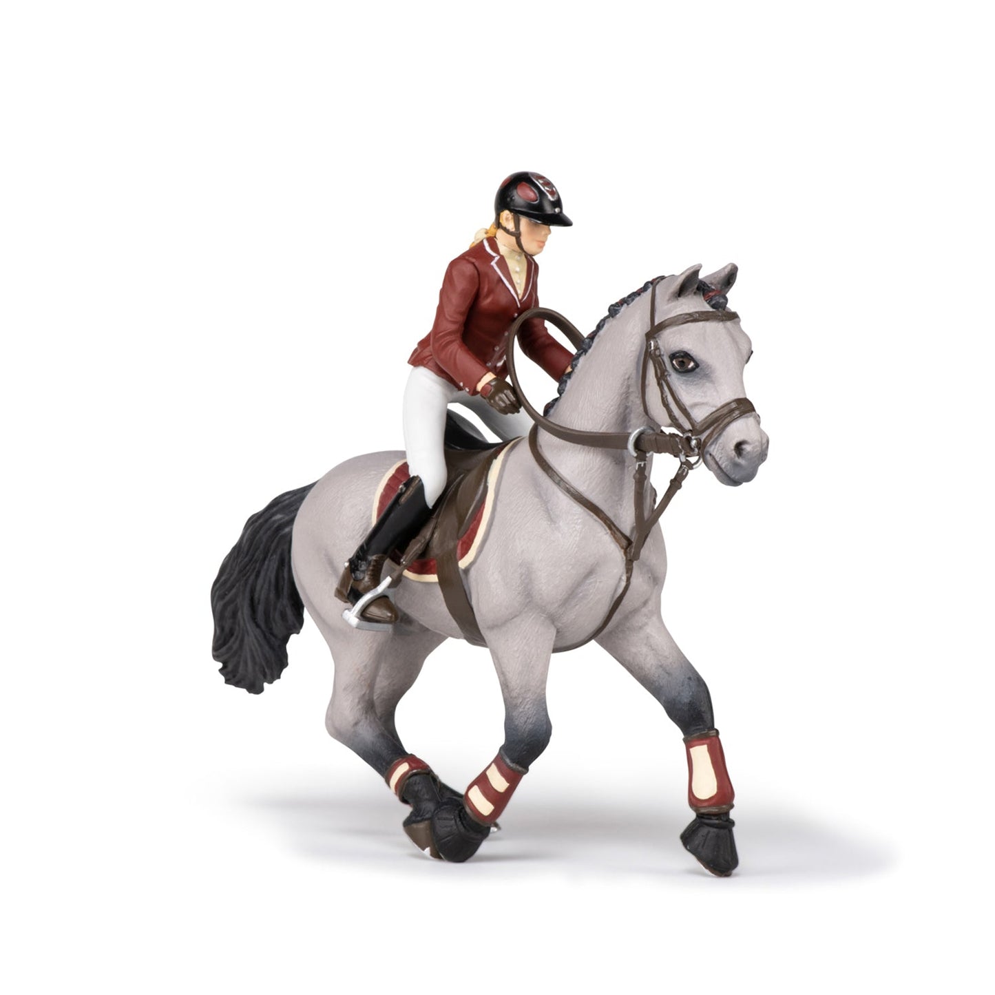 Papo - Competition Horse and Horsewoman Figurine