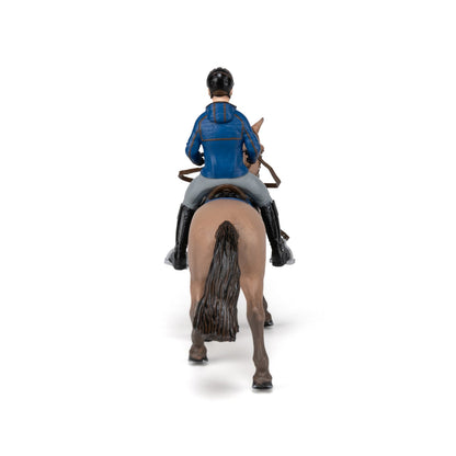 Papo - Walking Horse and Horseman Figurine
