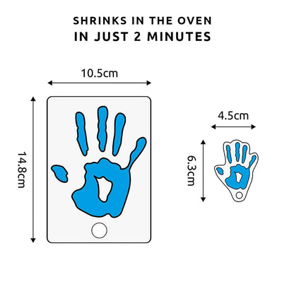 Kids Handprint Shrink Keyring Kit
