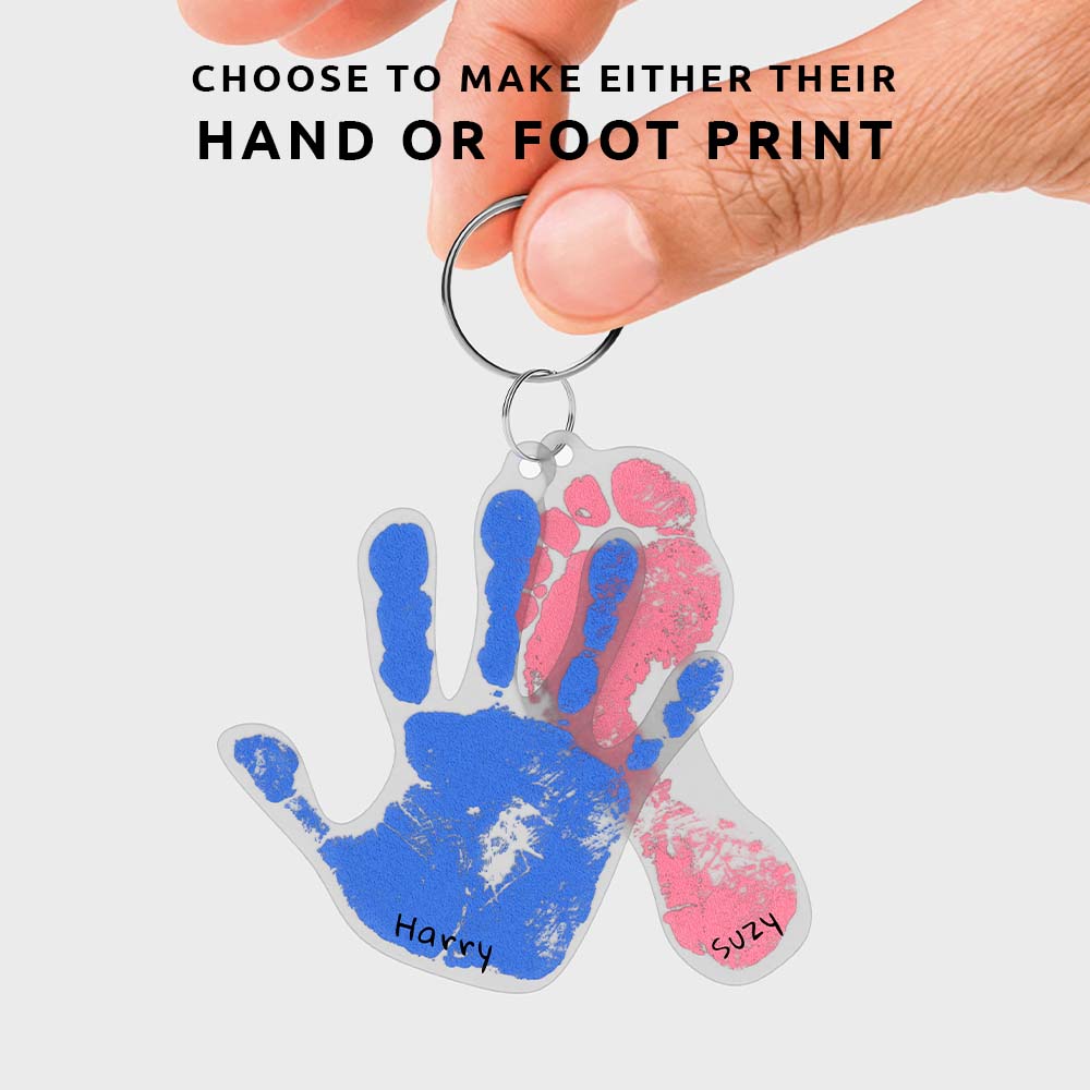 Kids Handprint Shrink Keyring Kit