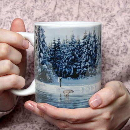 PRANK-O When Nature Calls Winterscape Mug