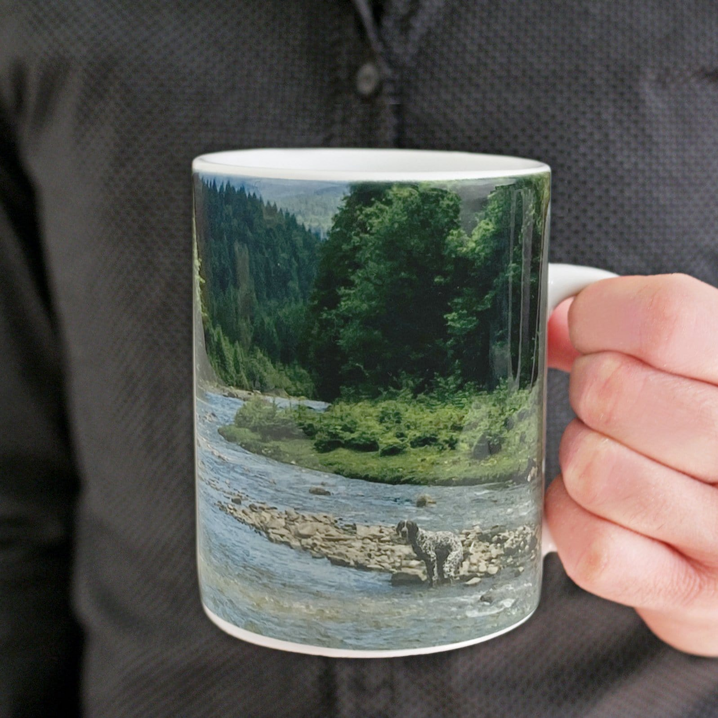 PRANK-O When Nature Calls Riverscape Mug