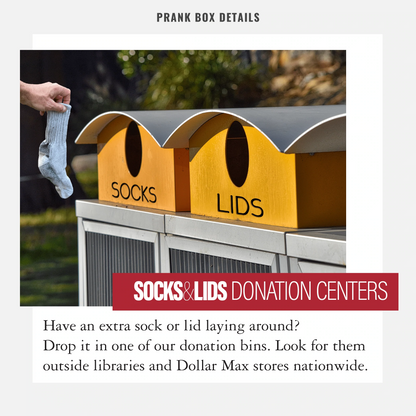 PRANK-O Prank Gift Box - Socks & Lids