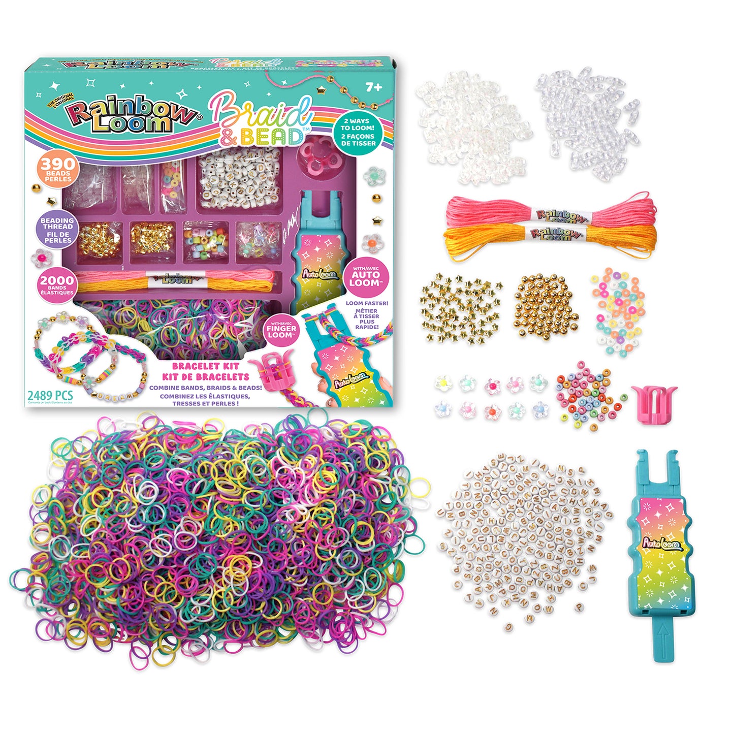 Rainbow Loom - Braid & Bead (Auto Loom 2489pcs)