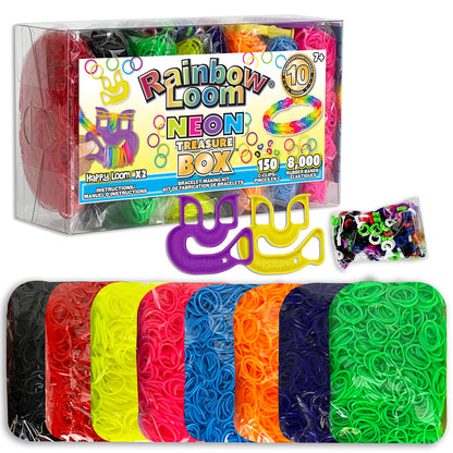 Rainbow Loom - Treasure Box Neon (8152pcs)