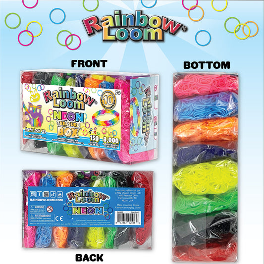 Rainbow Loom - Treasure Box Neon (8152pcs)