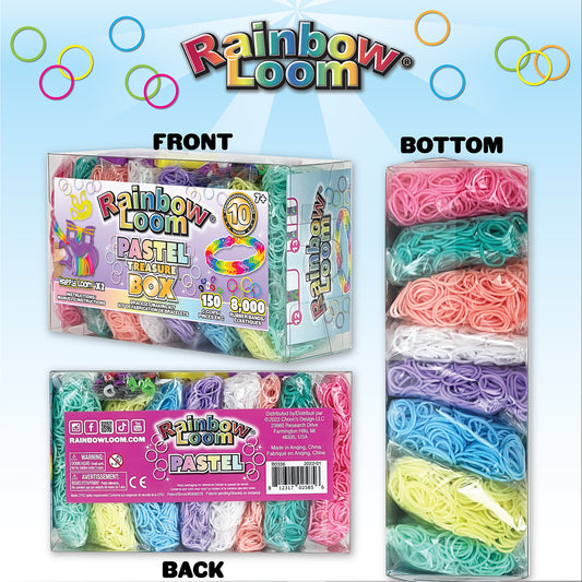 Rainbow Loom - Treasure Box Pastel (8152pcs)