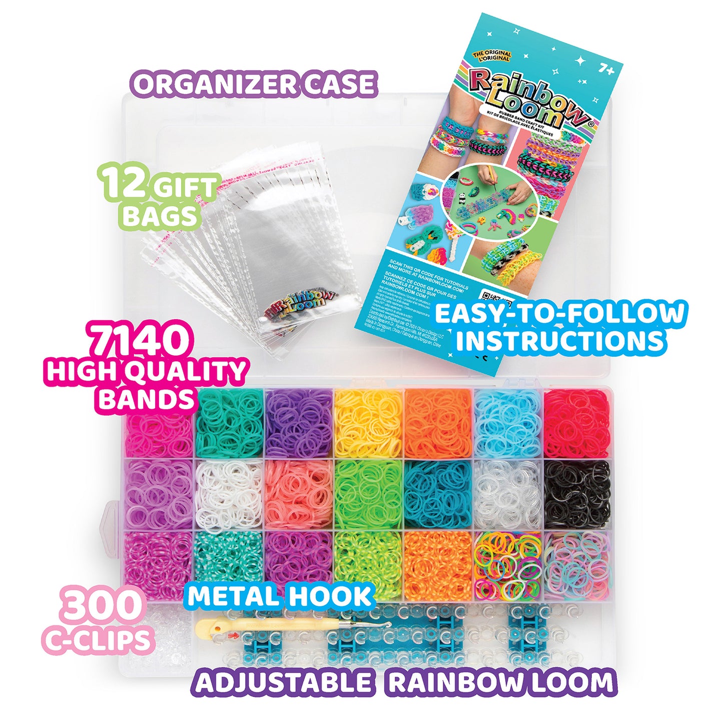 Rainbow Loom - Mega Combo Case (7456pcs)