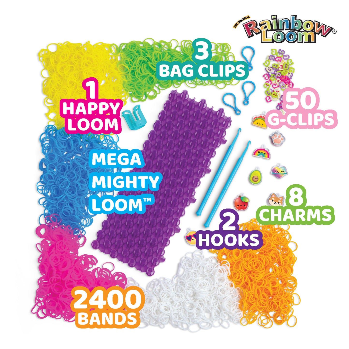 Rainbow Loom - Mega Mighty Loom (2466pcs)