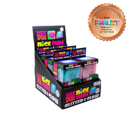 Schylling - Nice Cube Glitter & Glow NeeDoh