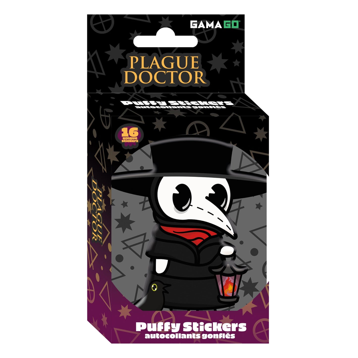 GamaGo - Plague Doctor Puffy Stickers in Embossed Tin (PDQ)
