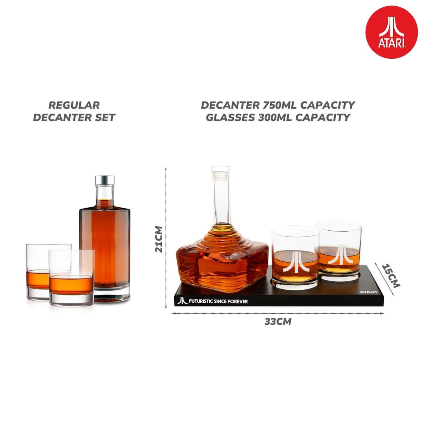 Thumbs Up! - Official Atari Joystick Decanter Set