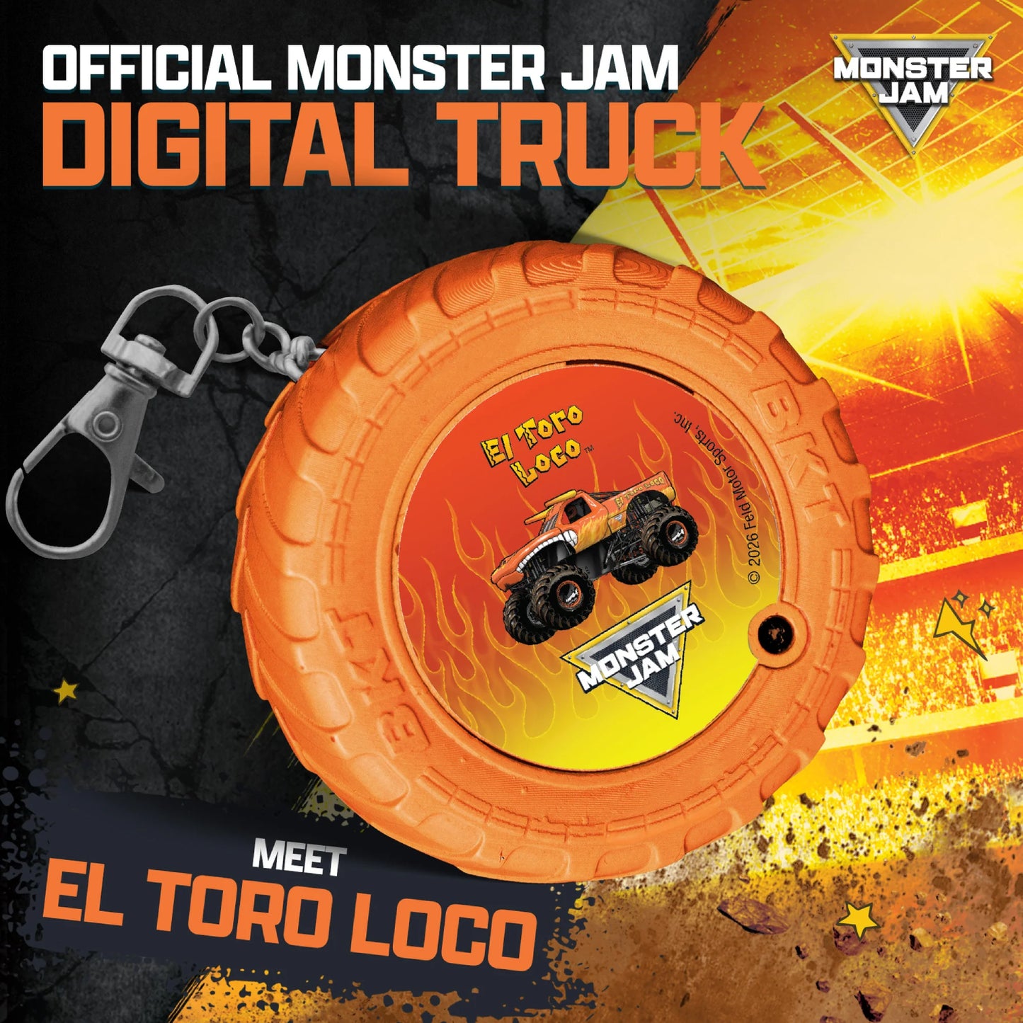 Monster Jam Digital Truck Keyring Game - El Toro Loco