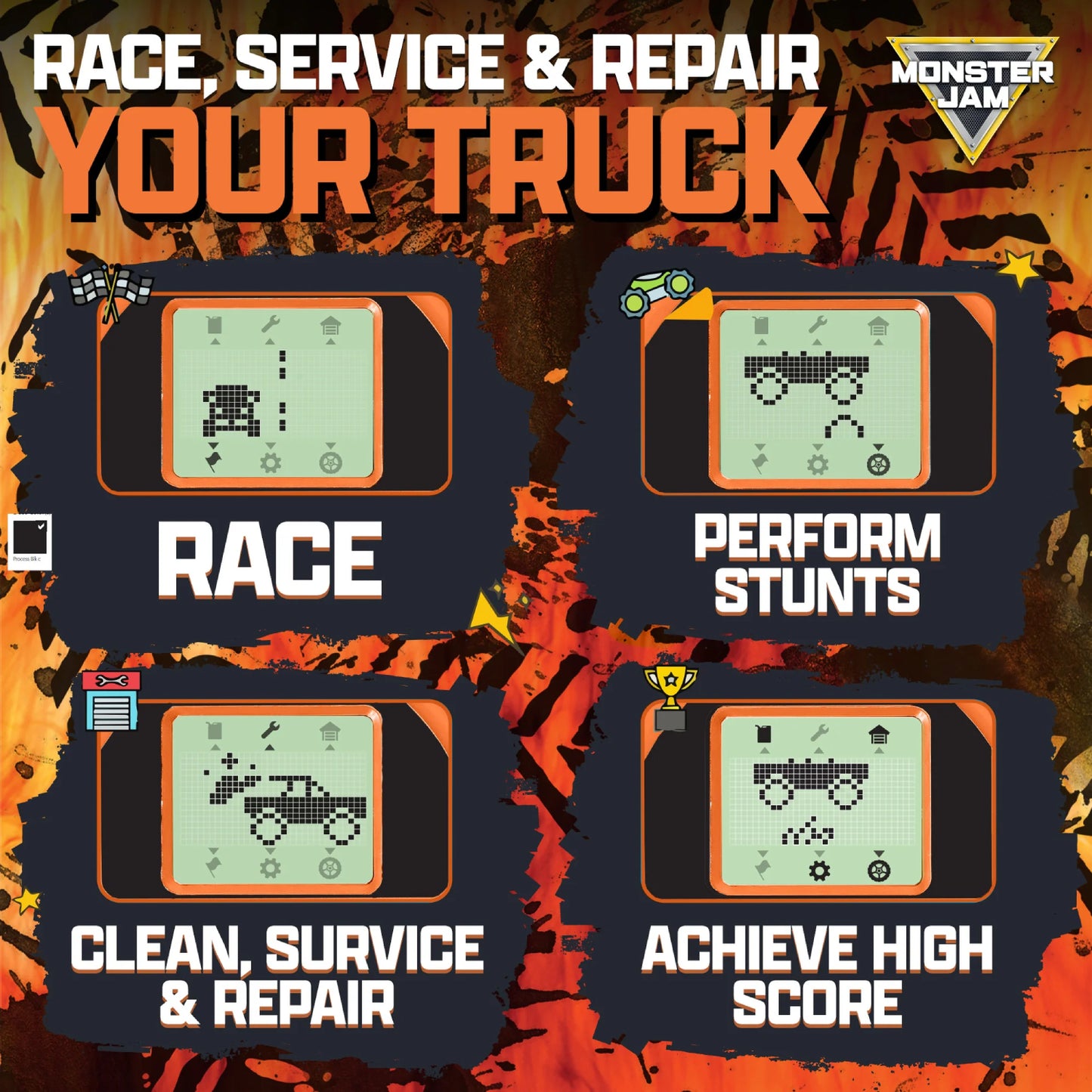 Monster Jam Digital Truck Keyring Game - El Toro Loco