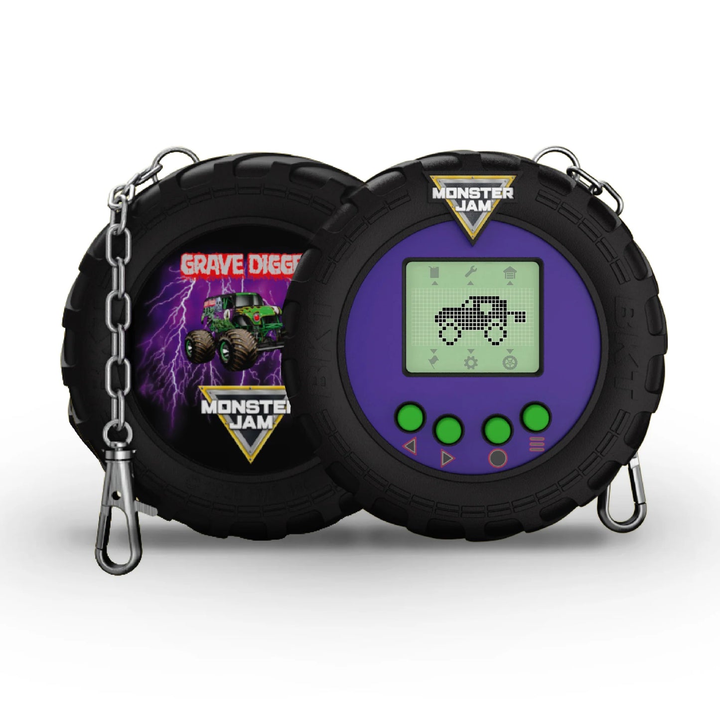 Monster Jam Digital Truck Keyring Game - Grave Digger