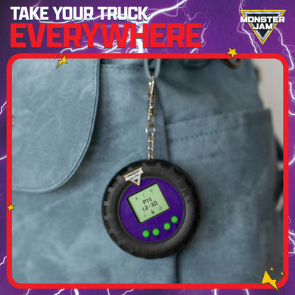 Monster Jam Digital Truck Keyring Game - Grave Digger