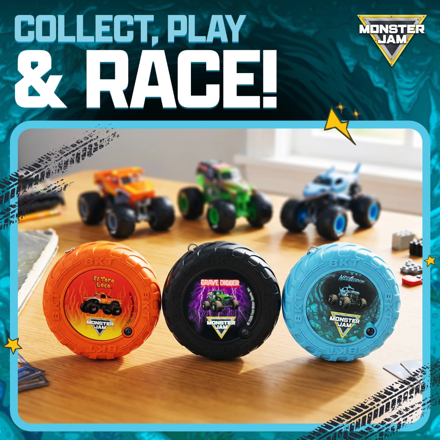 Monster Jam Digital Truck Keyring Game - Megalodon