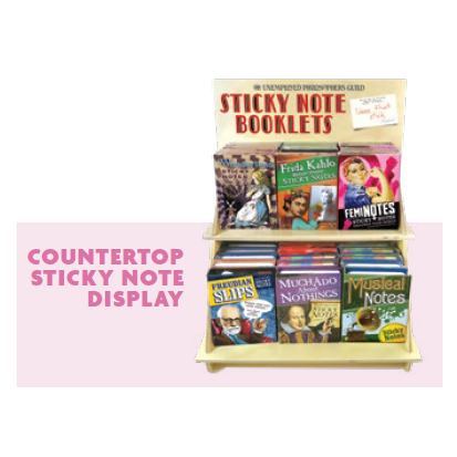 Countertop Sticky Note Rack - ORDER ANY 36 STICKY NOTE BOOKLETS