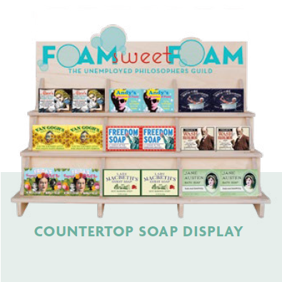 Soap Counter Rack - ORDER ANY 72 SOAPS