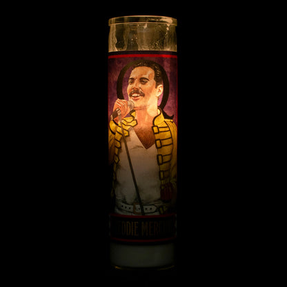 Freddie Mercury Secular Saint Candle